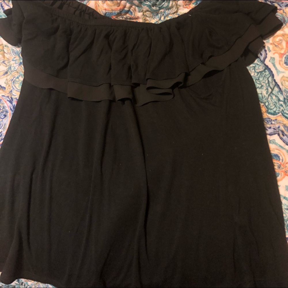 black off the shoulder top